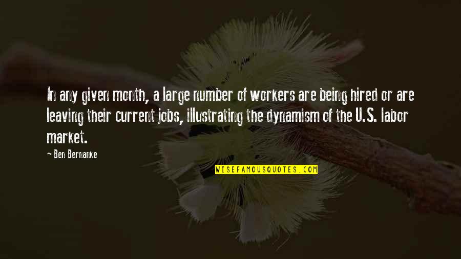 Ta Hui Quotes By Ben Bernanke: In any given month, a large number of Ta Hui Quotes By Ben Bernanke: In any given month, a large number of