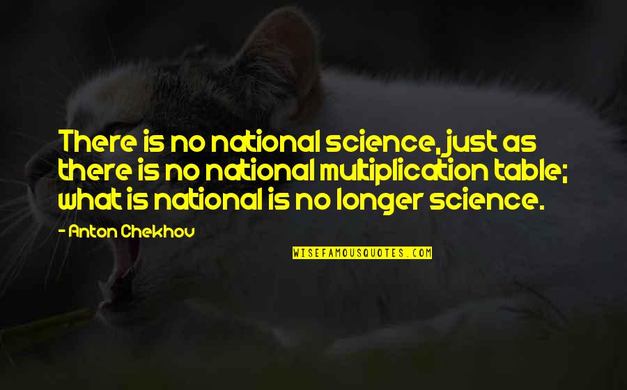 Table Quotes By Anton Chekhov: There is no national science, just as there