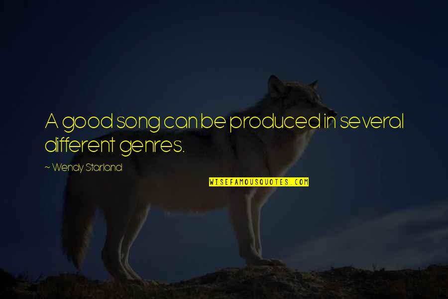 Tadamichi San Quotes By Wendy Starland: A good song can be produced in several Tadamichi San Quotes By Wendy Starland: A good song can be produced in several