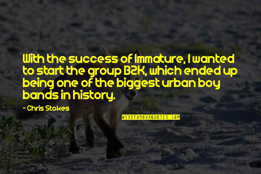 Tadanori Jujutsu Quotes By Chris Stokes: With the success of Immature, I wanted to Tadanori Jujutsu Quotes By Chris Stokes: With the success of Immature, I wanted to