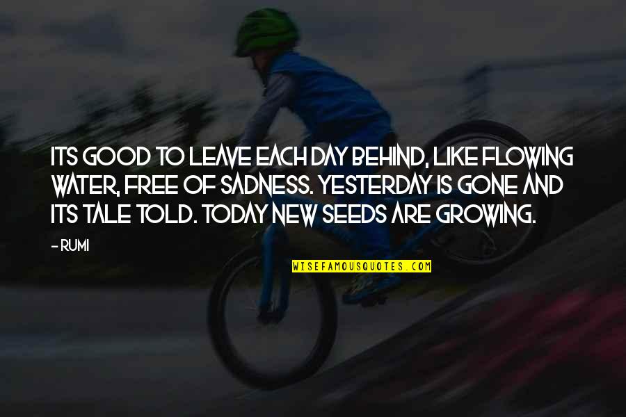 Tadayuki Yago Quotes By Rumi: Its good to leave each day behind, like Tadayuki Yago Quotes By Rumi: Its good to leave each day behind, like