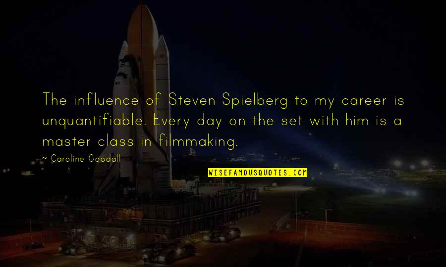 Tadese Almu Quotes By Caroline Goodall: The influence of Steven Spielberg to my career Tadese Almu Quotes By Caroline Goodall: The influence of Steven Spielberg to my career