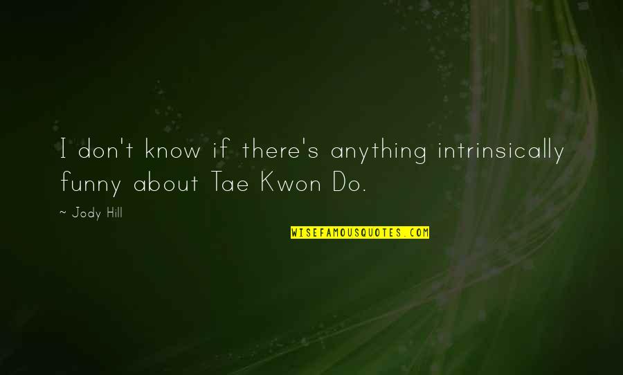 Tae Kwon Do Quotes By Jody Hill: I don't know if there's anything intrinsically funny