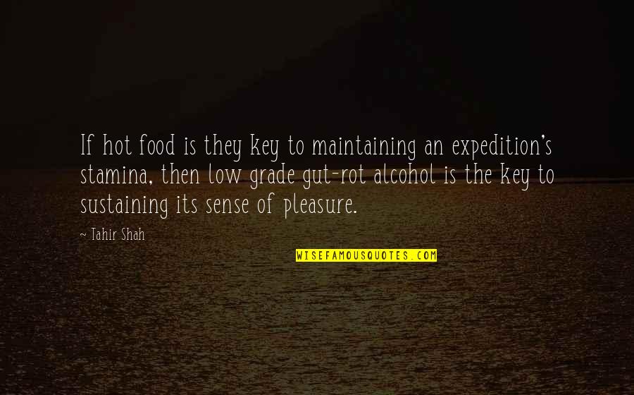 Tahir Quotes By Tahir Shah: If hot food is they key to maintaining Tahir Quotes By Tahir Shah: If hot food is they key to maintaining