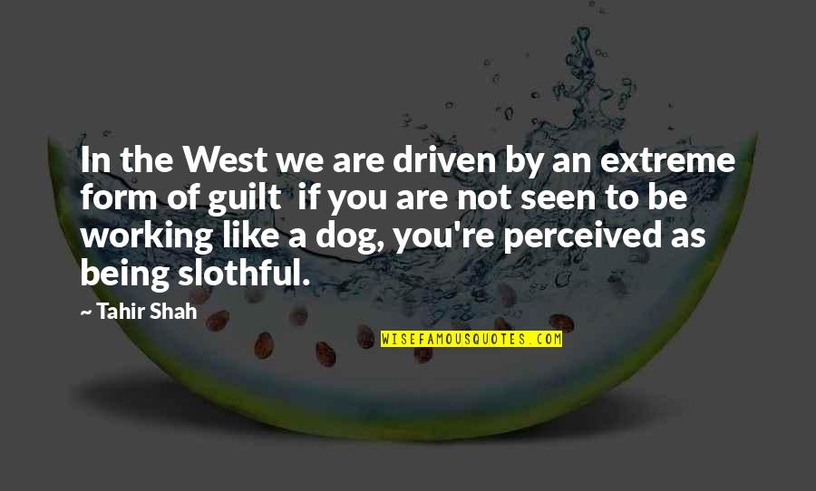 Tahir Quotes By Tahir Shah: In the West we are driven by an