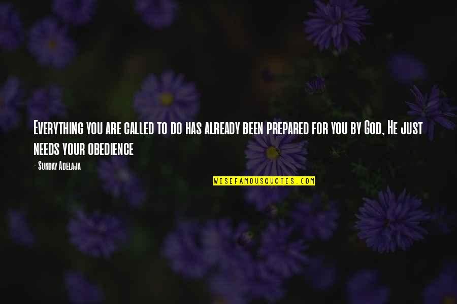 Taiesha Mcbroom Quotes By Sunday Adelaja: Everything you are called to do has already Taiesha Mcbroom Quotes By Sunday Adelaja: Everything you are called to do has already