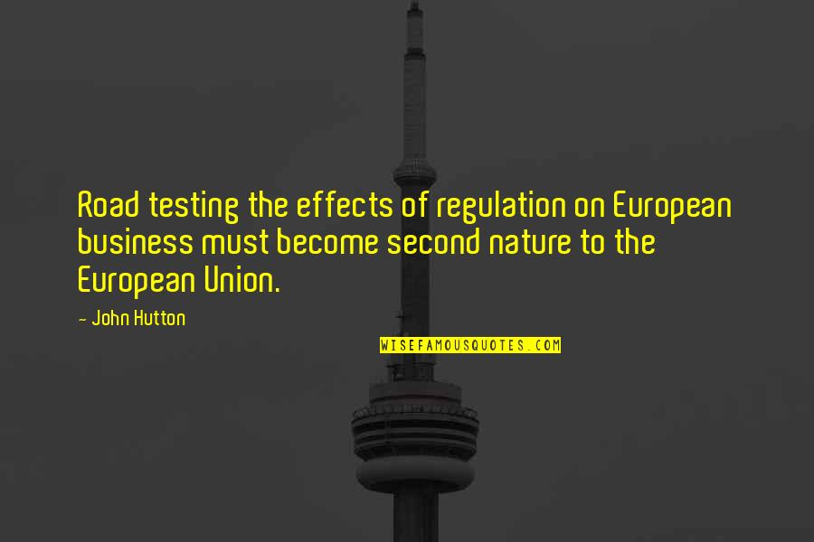 Taina Licciardo Toivola Quotes By John Hutton: Road testing the effects of regulation on European