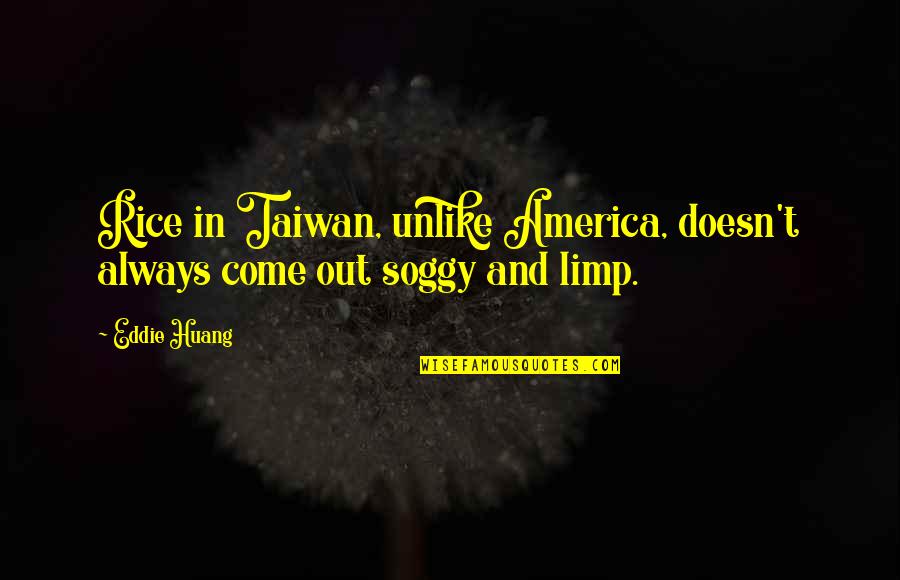 Taiwan Quotes By Eddie Huang: Rice in Taiwan, unlike America, doesn't always come