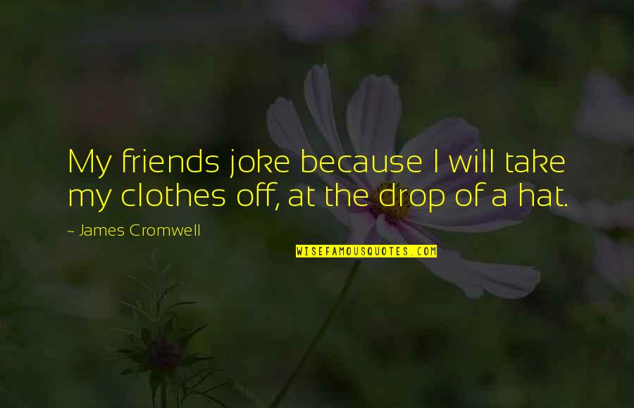 Take A Joke Quotes By James Cromwell: My friends joke because I will take my