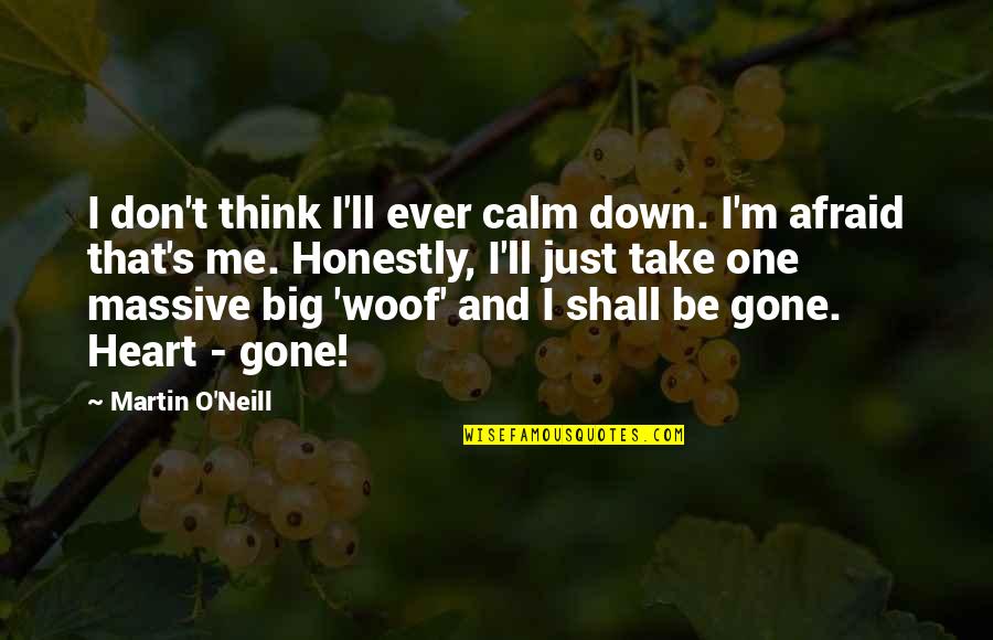 Take Down Quotes By Martin O'Neill: I don't think I'll ever calm down. I'm Take Down Quotes By Martin O'Neill: I don't think I'll ever calm down. I'm