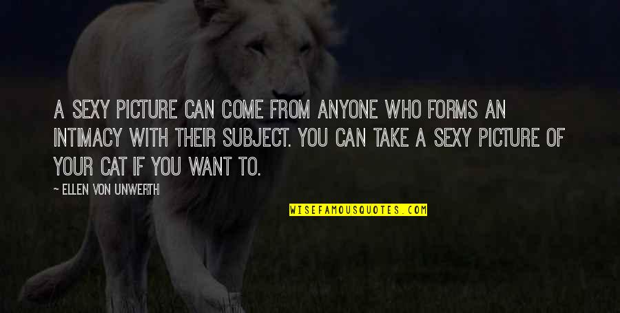 Take Picture Quotes By Ellen Von Unwerth: A sexy picture can come from anyone who Take Picture Quotes By Ellen Von Unwerth: A sexy picture can come from anyone who