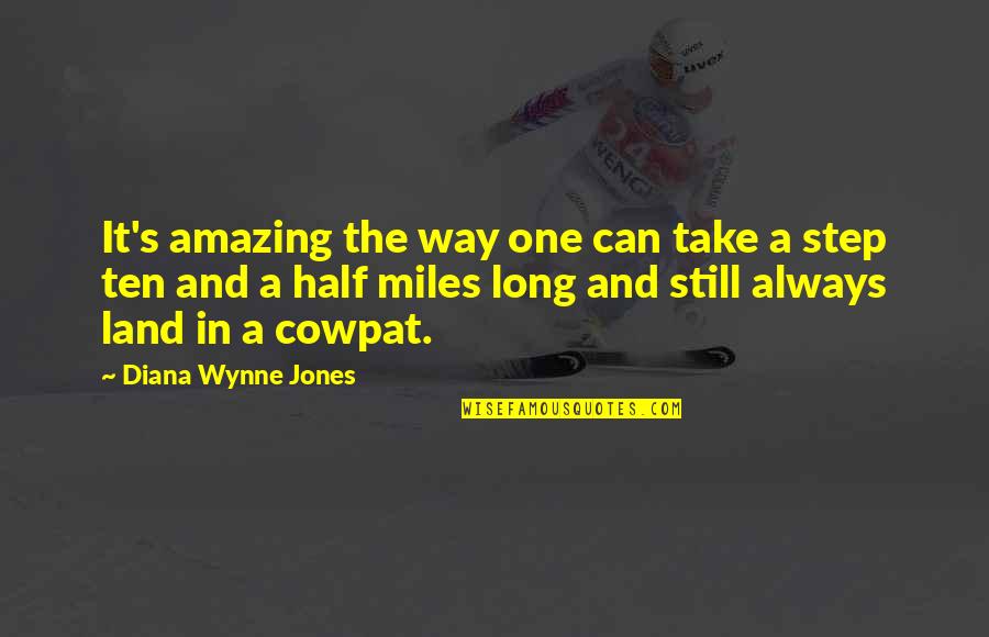 Take The Long Way Quotes By Diana Wynne Jones: It's amazing the way one can take a