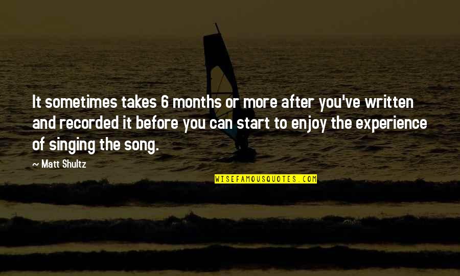Takes After Quotes By Matt Shultz: It sometimes takes 6 months or more after Takes After Quotes By Matt Shultz: It sometimes takes 6 months or more after