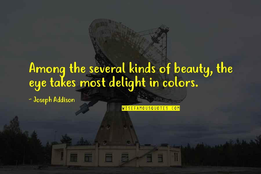 Takes All Kinds Quotes By Joseph Addison: Among the several kinds of beauty, the eye