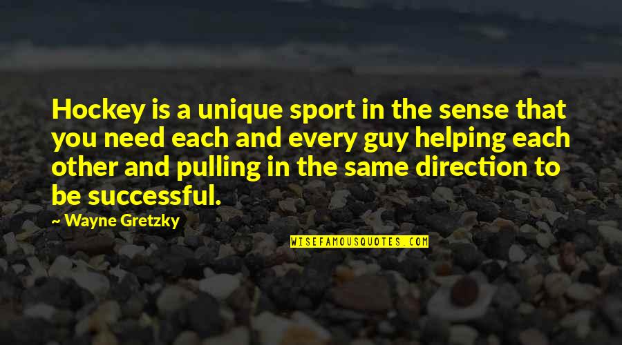 Taking Accountability For Your Actions Quotes By Wayne Gretzky: Hockey is a unique sport in the sense