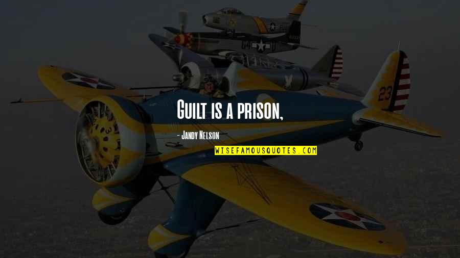Taking Advantage Of People Quotes By Jandy Nelson: Guilt is a prison,