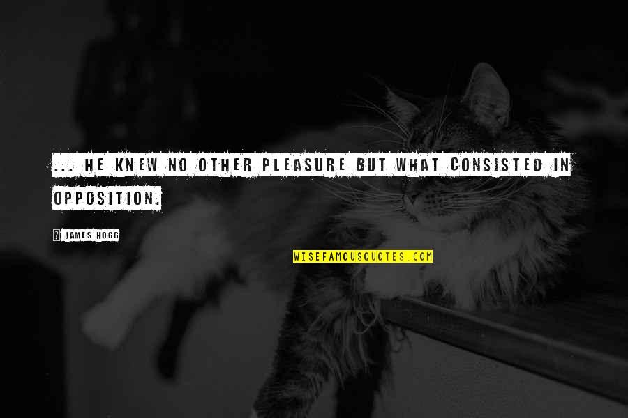 Taking Away Stress Quotes By James Hogg: ... he knew no other pleasure but what