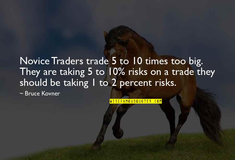 Taking Big Risks Quotes By Bruce Kovner: Novice Traders trade 5 to 10 times too Taking Big Risks Quotes By Bruce Kovner: Novice Traders trade 5 to 10 times too