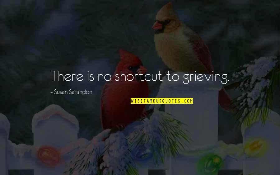 Taking Life With A Grain Of Salt Quotes By Susan Sarandon: There is no shortcut to grieving.