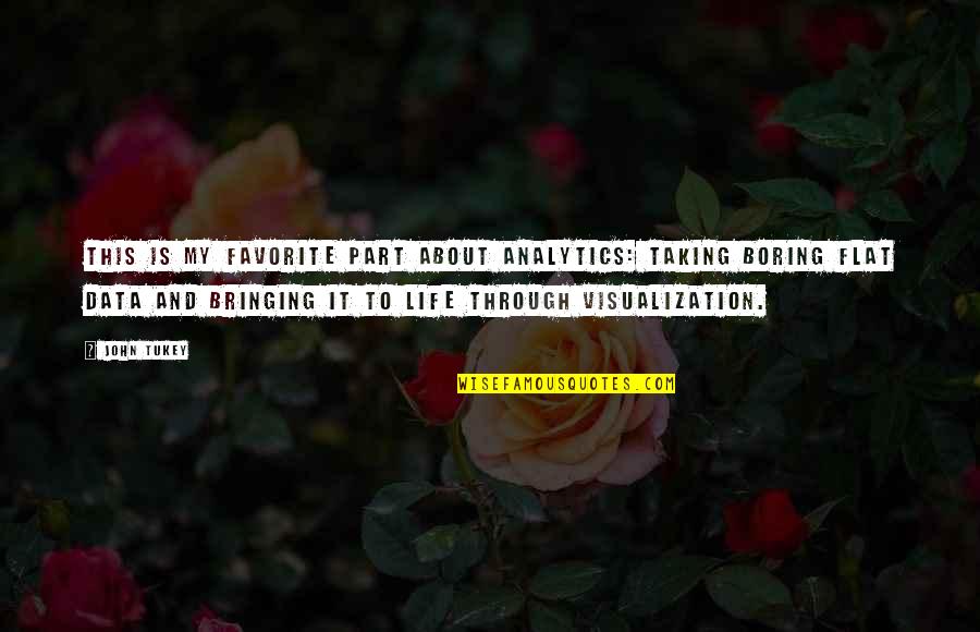Taking My Life Quotes By John Tukey: This is my favorite part about analytics: Taking Taking My Life Quotes By John Tukey: This is my favorite part about analytics: Taking