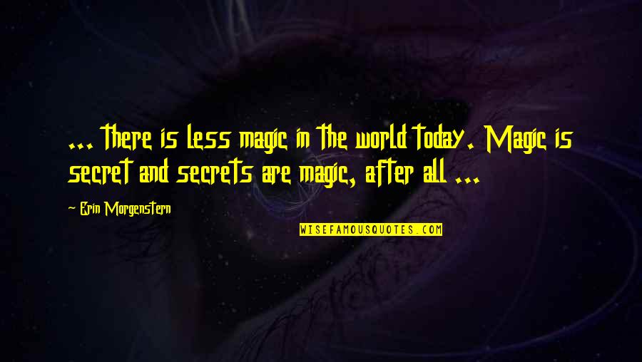 Takyra Gilbert Quotes By Erin Morgenstern: ... there is less magic in the world