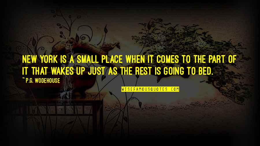 Talebi Inc Quotes By P.G. Wodehouse: New York is a small place when it Talebi Inc Quotes By P.G. Wodehouse: New York is a small place when it