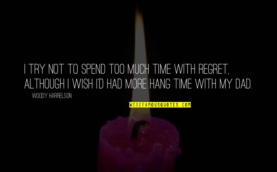 Talenty Novej Quotes By Woody Harrelson: I try not to spend too much time Talenty Novej Quotes By Woody Harrelson: I try not to spend too much time