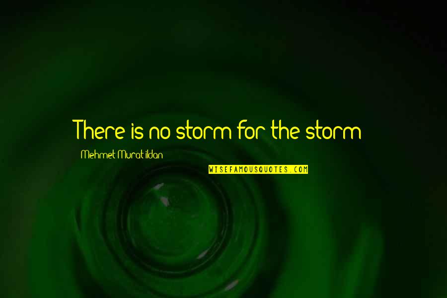 Talk To Me Once Quotes By Mehmet Murat Ildan: There is no storm for the storm!