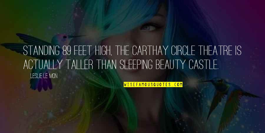Taller 1 Quotes By Leslie Le Mon: Standing 89 feet high, the Carthay Circle Theatre Taller 1 Quotes By Leslie Le Mon: Standing 89 feet high, the Carthay Circle Theatre