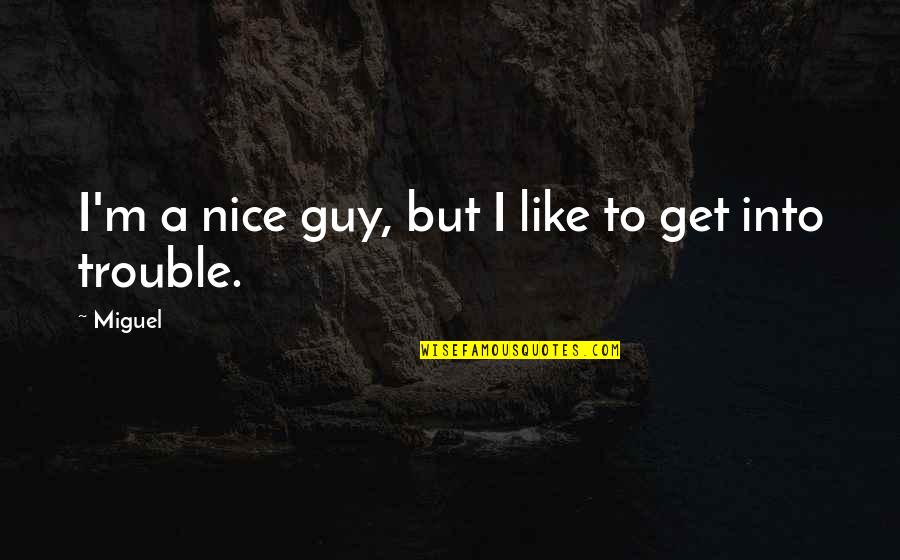 Taloche Inox Quotes By Miguel: I'm a nice guy, but I like to