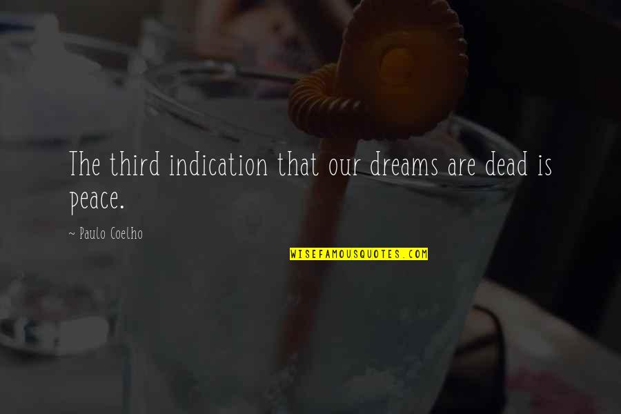 Talytas Quotes By Paulo Coelho: The third indication that our dreams are dead