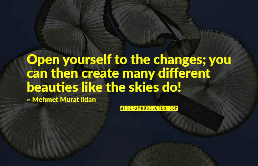 Tamad Na Estudyante Quotes By Mehmet Murat Ildan: Open yourself to the changes; you can then Tamad Na Estudyante Quotes By Mehmet Murat Ildan: Open yourself to the changes; you can then