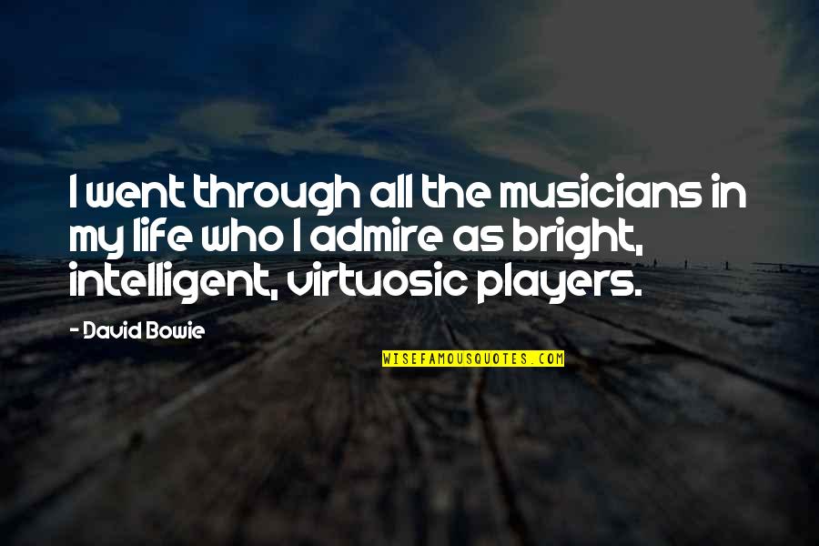 Tamaleton Quotes By David Bowie: I went through all the musicians in my Tamaleton Quotes By David Bowie: I went through all the musicians in my