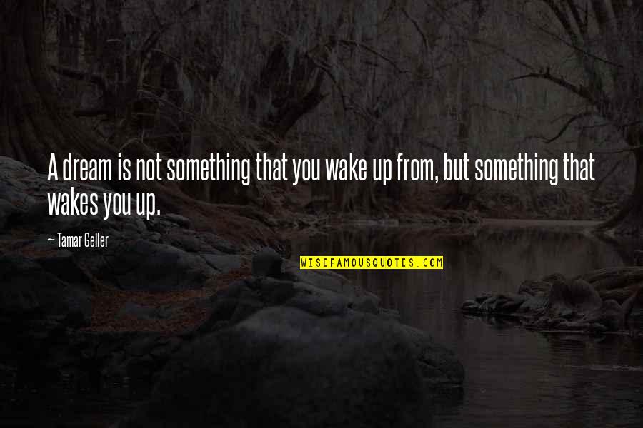 Tamar Quotes By Tamar Geller: A dream is not something that you wake