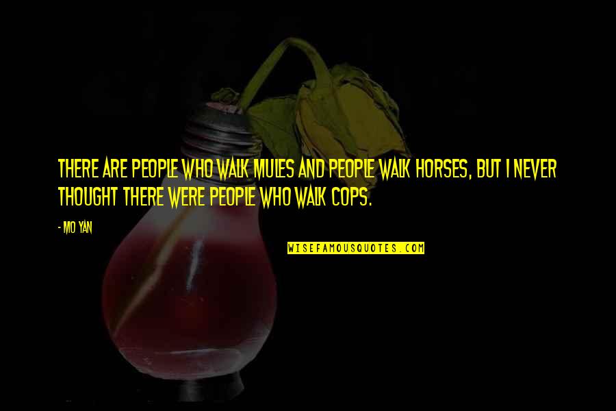 Tangee Blush Quotes By Mo Yan: There are people who walk mules and people Tangee Blush Quotes By Mo Yan: There are people who walk mules and people