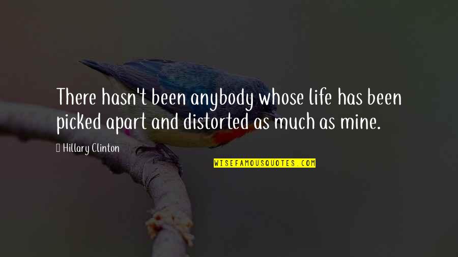 Tanishia Thomas Quotes By Hillary Clinton: There hasn't been anybody whose life has been Tanishia Thomas Quotes By Hillary Clinton: There hasn't been anybody whose life has been