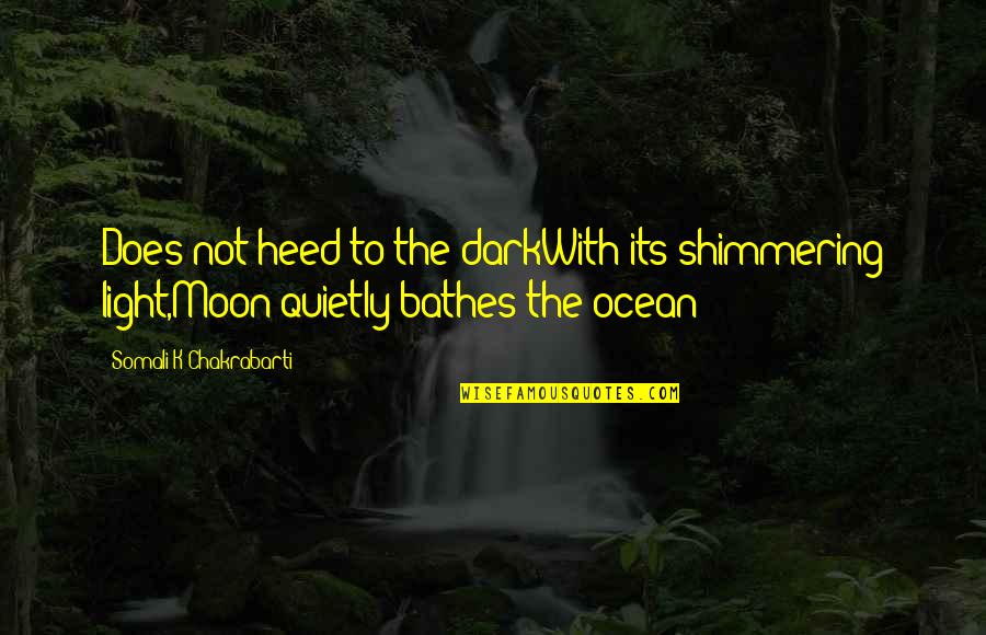 Tannaz Malekzadeh Quotes By Somali K Chakrabarti: Does not heed to the darkWith its shimmering Tannaz Malekzadeh Quotes By Somali K Chakrabarti: Does not heed to the darkWith its shimmering
