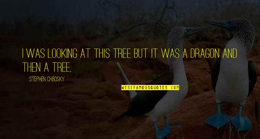 Tannaz Malekzadeh Quotes By Stephen Chbosky: I was looking at this tree but it Tannaz Malekzadeh Quotes By Stephen Chbosky: I was looking at this tree but it
