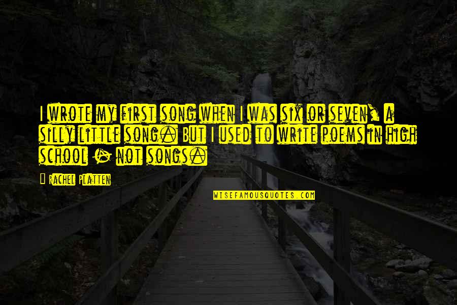 Taong Manggagamit Quotes By Rachel Platten: I wrote my first song when I was