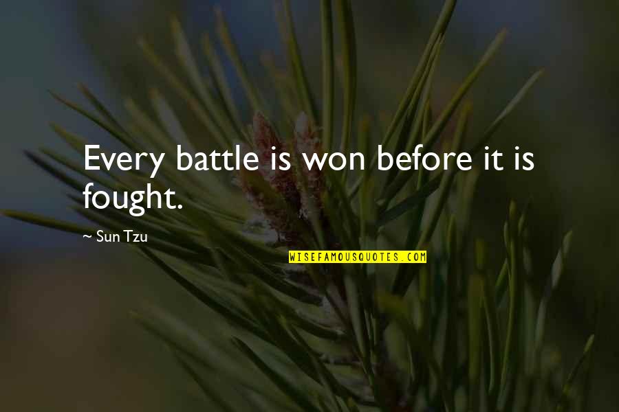 Tapales Vs Castaneda Quotes By Sun Tzu: Every battle is won before it is fought.