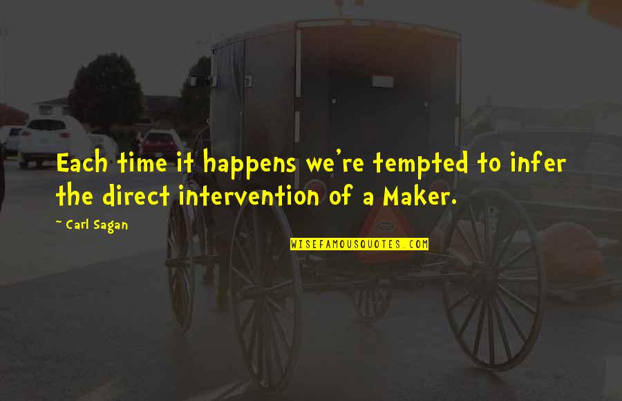 Tapera Mangezi Quotes By Carl Sagan: Each time it happens we're tempted to infer