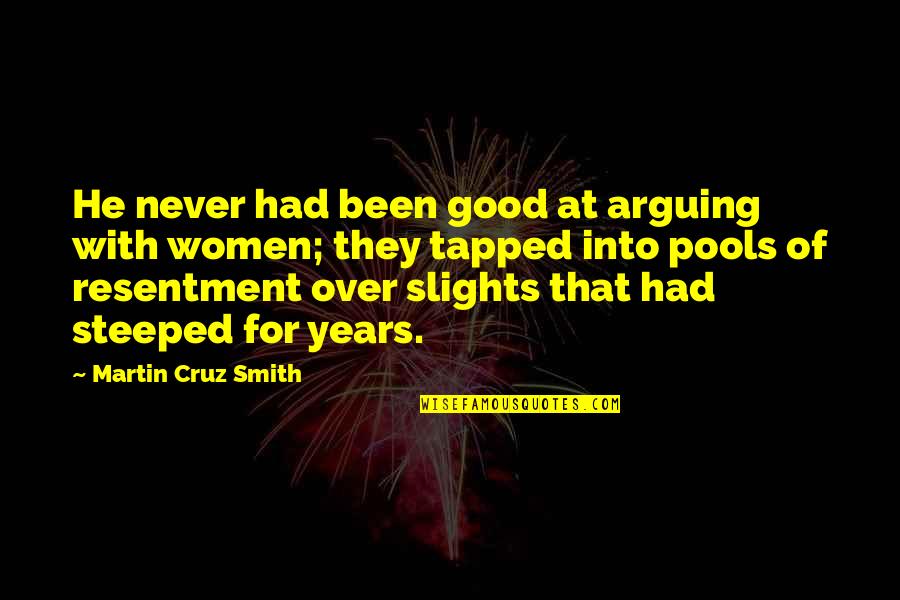 Tapped Quotes By Martin Cruz Smith: He never had been good at arguing with