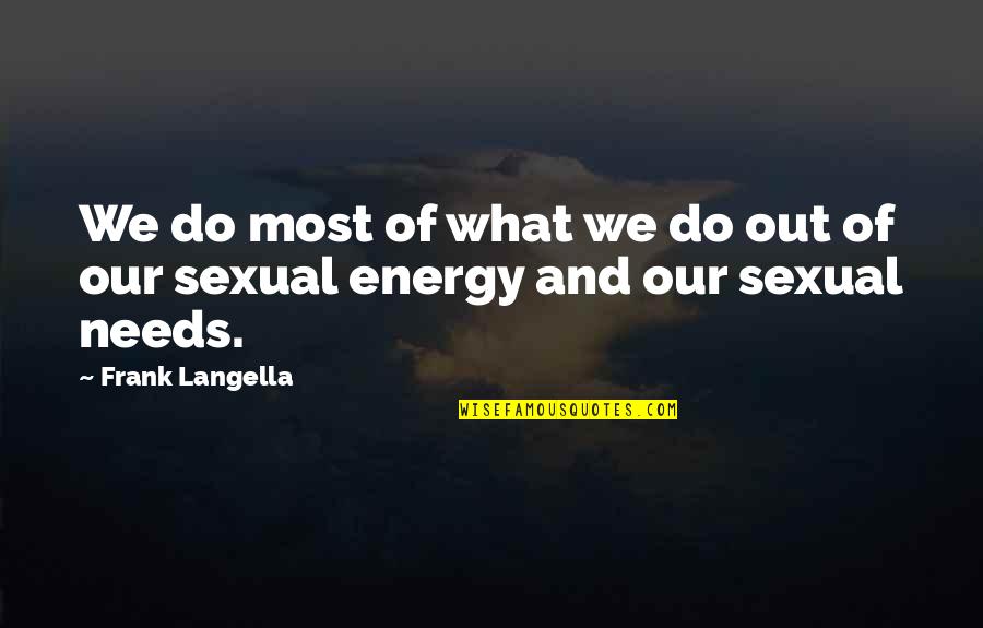 Tardian Quotes By Frank Langella: We do most of what we do out