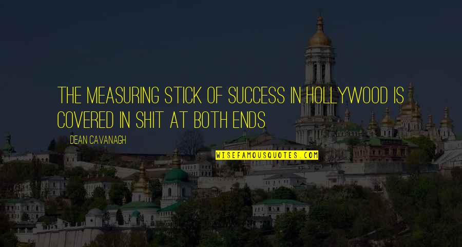 Taressa Quotes By Dean Cavanagh: The measuring stick of success in Hollywood is