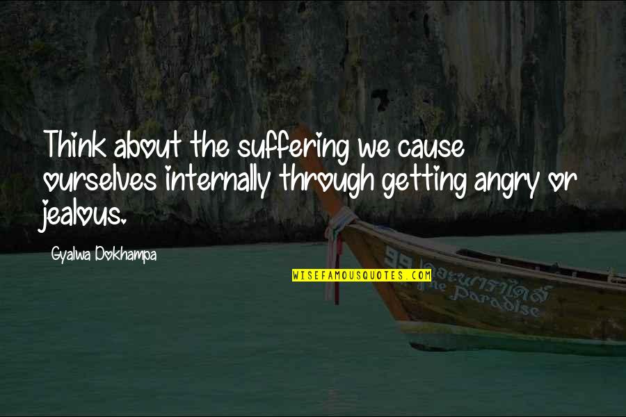 Tarjei B Quotes By Gyalwa Dokhampa: Think about the suffering we cause ourselves internally Tarjei B Quotes By Gyalwa Dokhampa: Think about the suffering we cause ourselves internally