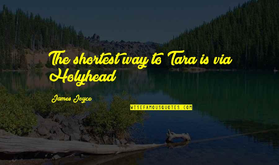 Taschen Quotes By James Joyce: The shortest way to Tara is via Holyhead