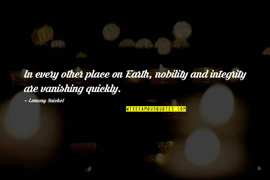 Tattersall Plaid Quotes By Lemony Snicket: In every other place on Earth, nobility and