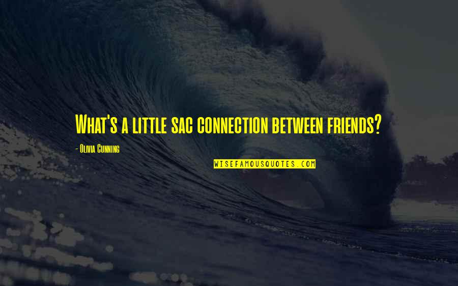 Tauba Auerbach Quotes By Olivia Cunning: What's a little sac connection between friends? Tauba Auerbach Quotes By Olivia Cunning: What's a little sac connection between friends?