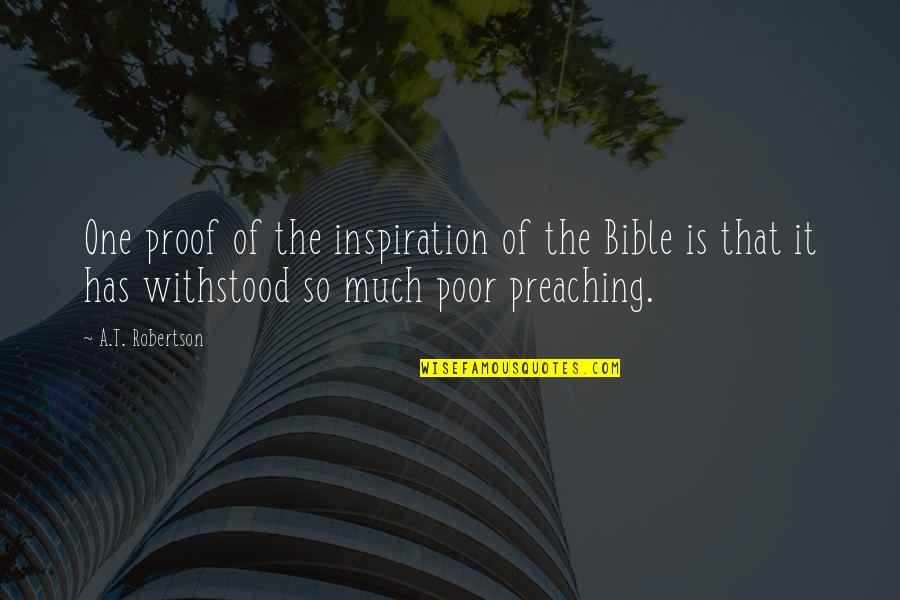 Taubira Caricature Quotes By A.T. Robertson: One proof of the inspiration of the Bible