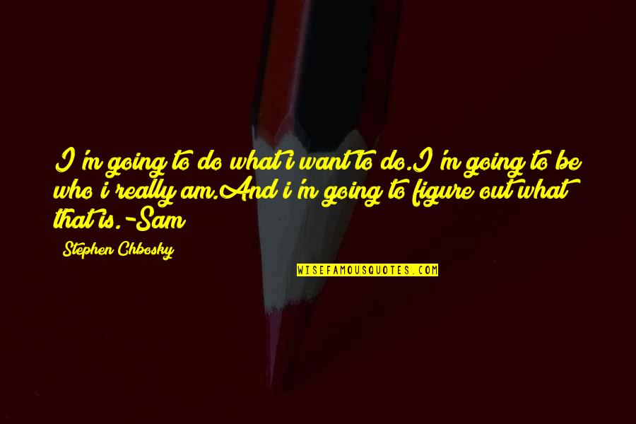 Taught By Christ Quotes By Stephen Chbosky: I'm going to do what i want to Taught By Christ Quotes By Stephen Chbosky: I'm going to do what i want to